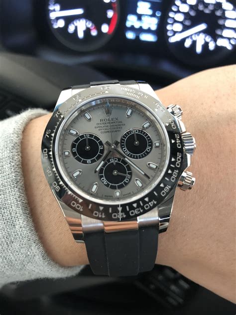 rolex daytona bracelet cuir|rolex daytona white gold price.